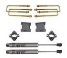 Maxtrac 901340F 4" Lift Blocks And U-bolts W/ Rear Fox Shocks For Silverado 1500 New. Price: $705.91.