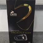 Cardo Packtalk Black Special Edition Motorcycle Intercom Communication Used. Price: $300.00.