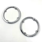 Oem Harley 76307-98 Chrome Rear Pak Speaker Trim Covers Pair 98-13 Touring Used. Price: $26.00.