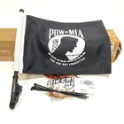 New Genuine Harley Davidson Sissy Bar Backrest Motorcycle Pow Mia Flag 94900-03. Price: $25.00.