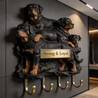 Rottweiler Key Holder, Dog Lover Wall Hook Rack, Strong Loyal Gift Decor New. Price: $29.00.