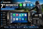 Carpuride 7" Motorcycle Carplay Screen For Bmw Gps Android Auto IP67 New. Price: $229.00.