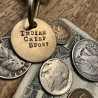 Indian Chief Sport Scout Motorcycle Brass Key Fob New. Price: $14.95.