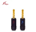 4PCS/BOX Mps SHARK-5 24K Gold Plated Audio Speaker Wire Banana Plug Connector New. Price: $32.00.