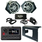 Navatlas NA30C Powersports Receiver, 6.5" Powered Speaker System, Amp, Dash Kit New. Price: $924.00.