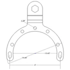 RAM-B-411U Tank Mount Base W/1" Ball 4" Bolt Circle New. Price: $21.99.