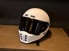 Hjc V10 Solid White Full Face Helmet + Cardo Packtalk Bluetooth Comms New. Price: $400.00.