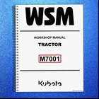 Kubota Tractor M7001 Workshop Manual Wsm - Spiral Bound Tough Front & Back Brand. Price: $173.53.