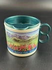 Denali National Park Resorts Coffee Cup With Slow Drink Lid Holder Used. Price: $9.35.