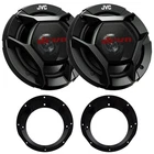 2X Jvc CS-DR621 6.5" 300W Max 2-WAY Coaxial Speakers W/ Adapter (96-13) New. Price: $99.00.