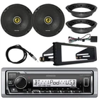 Kenwood Single-din Marine Radio W/install Kit, 2X 6.75" Speakers W/adapters New. Price: $285.99.
